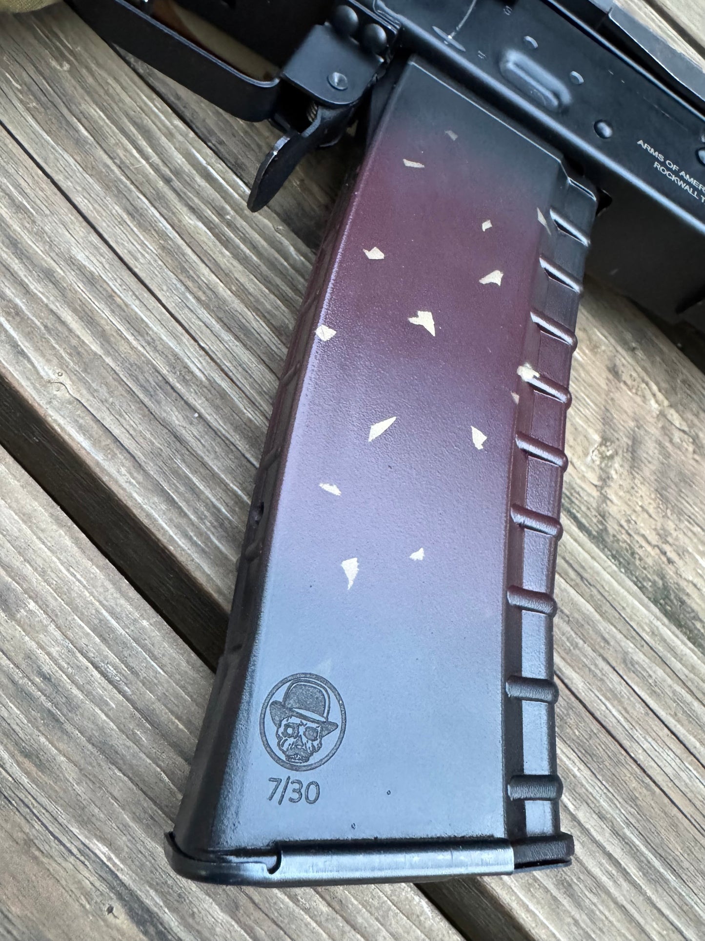556 Bulgarian Slab Side Flecky Plum