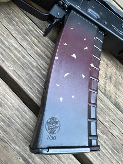 556 Bulgarian Slab Side Flecky Plum