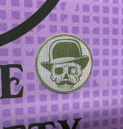 Purple DNC Skull Tempemporary Tattoo